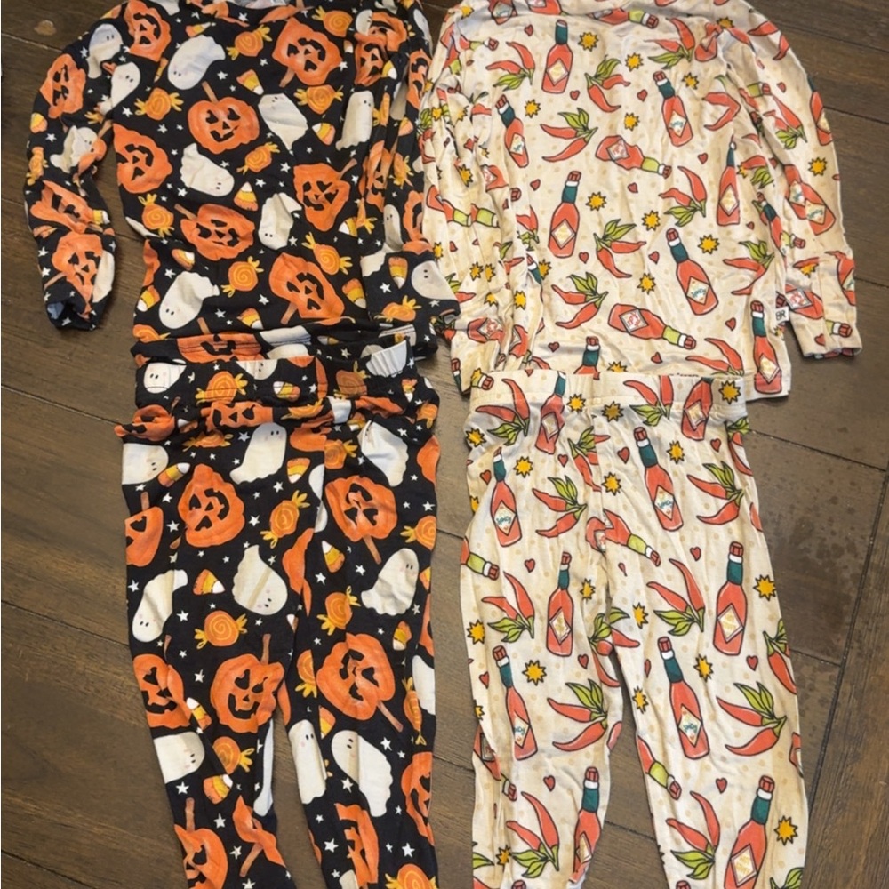 Kids Halloween and Hot Sauce Pajama Set